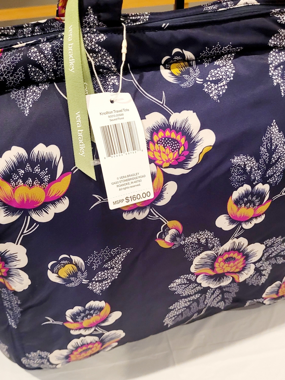 Vera Bradley Knollton Seurat Flotal Tote - Picture 2 of 4